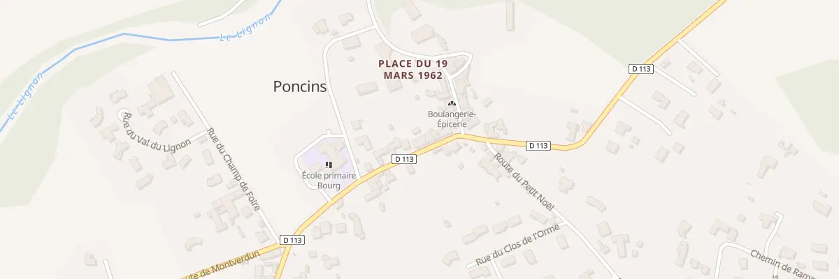 Plan du 48 Rue de la Mairie à Poncins