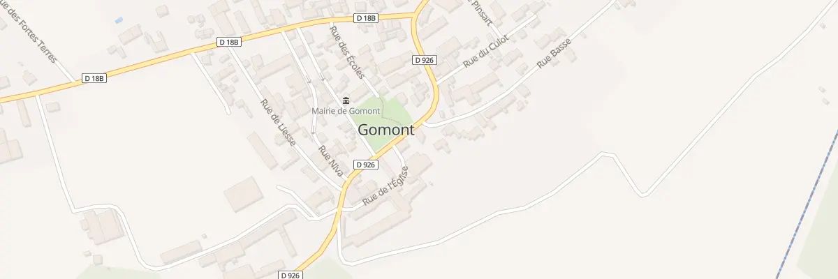 Plan du 2 Rue Basse à Gomont
