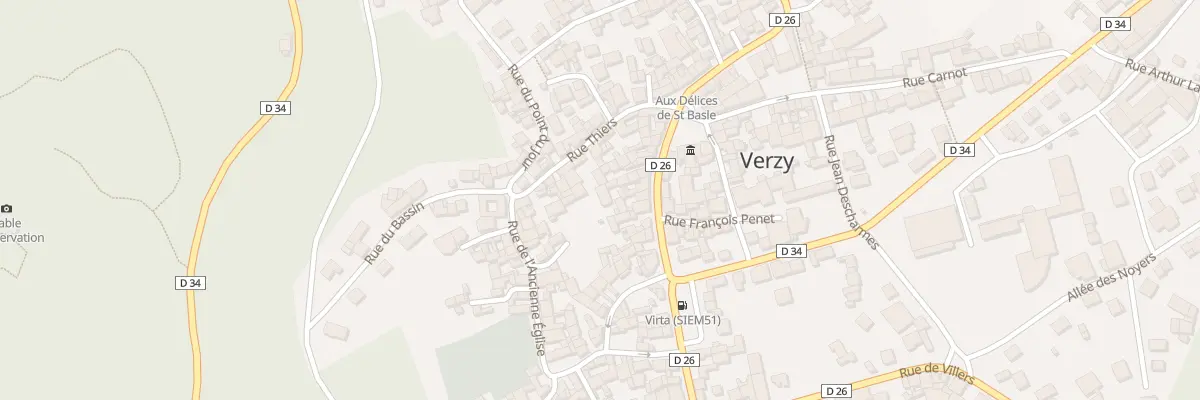 Plan du 14 Rue Chanzy à Verzy