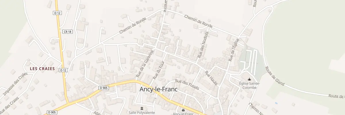 Plan du 25 Rue Haute à Ancy-le-Franc
