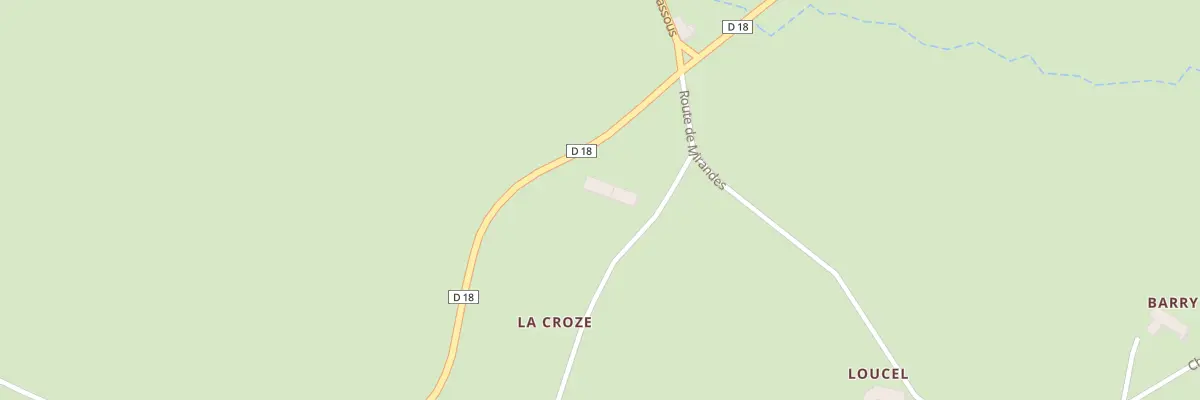 Plan du 5132 La Croze à Araules
