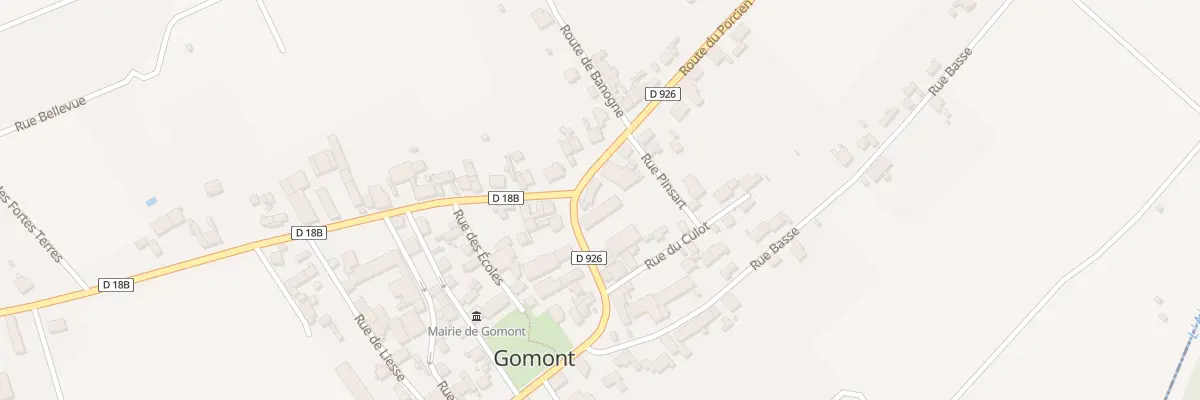 Plan du 14 Rte du Porcien à Gomont