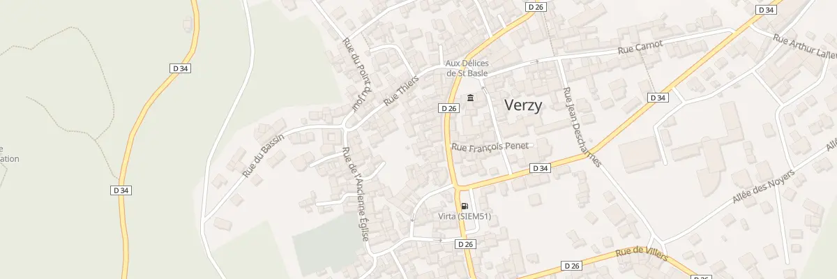 Plan du 18 Rue Chanzy à Verzy