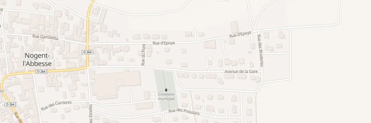 Plan du 249 Av de la Gare à Nogent-l’Abbesse
