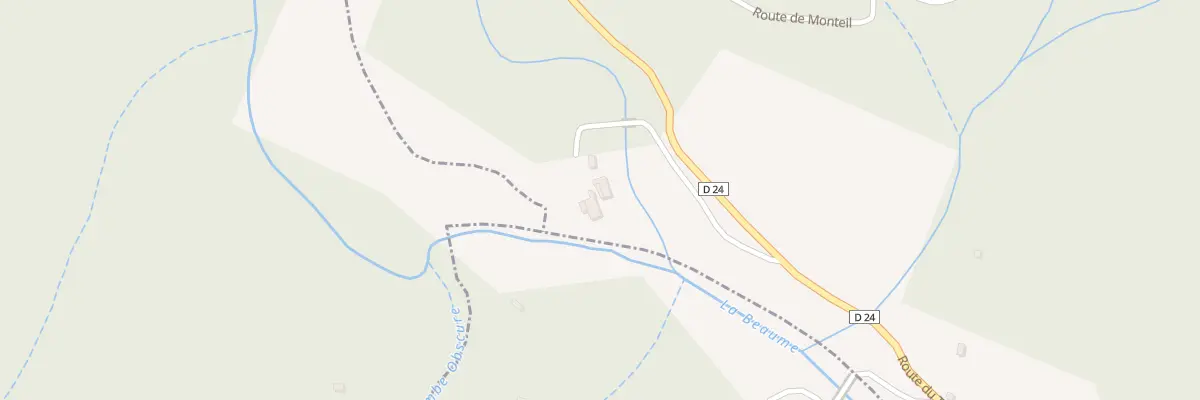 Plan du 233 Che de la Maison Chambon à Laboule