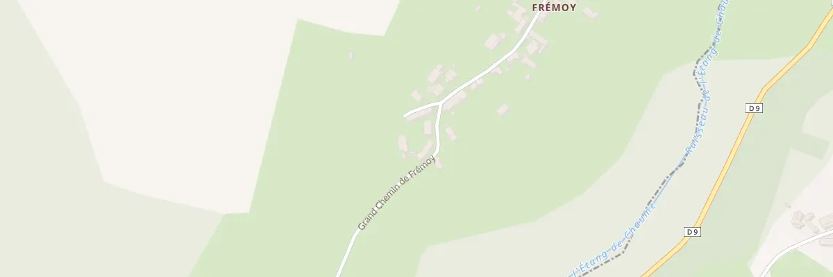 Plan du 2 Grand Chemin de Fremoy à Montberthault