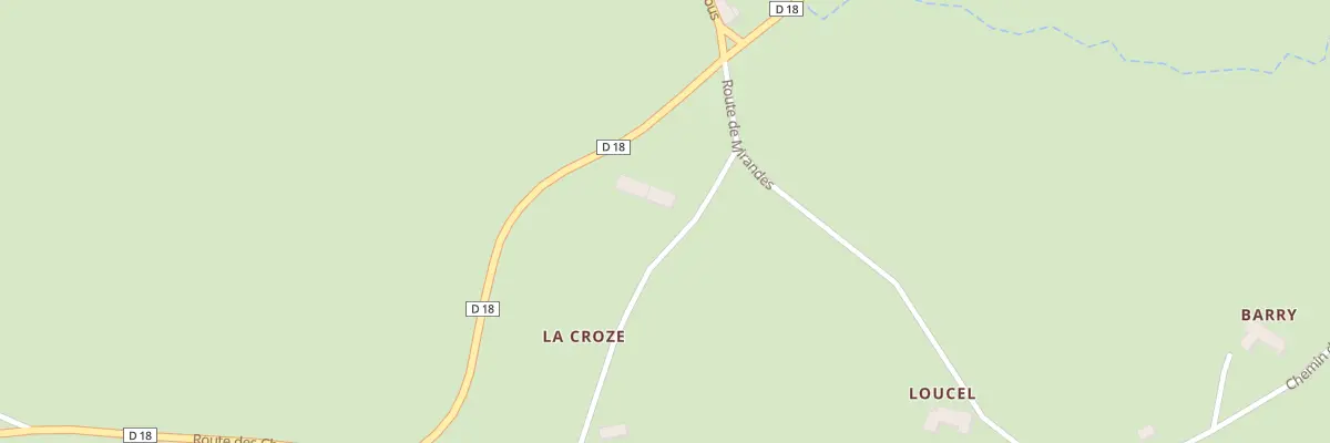 Plan du 5131 La Croze à Araules
