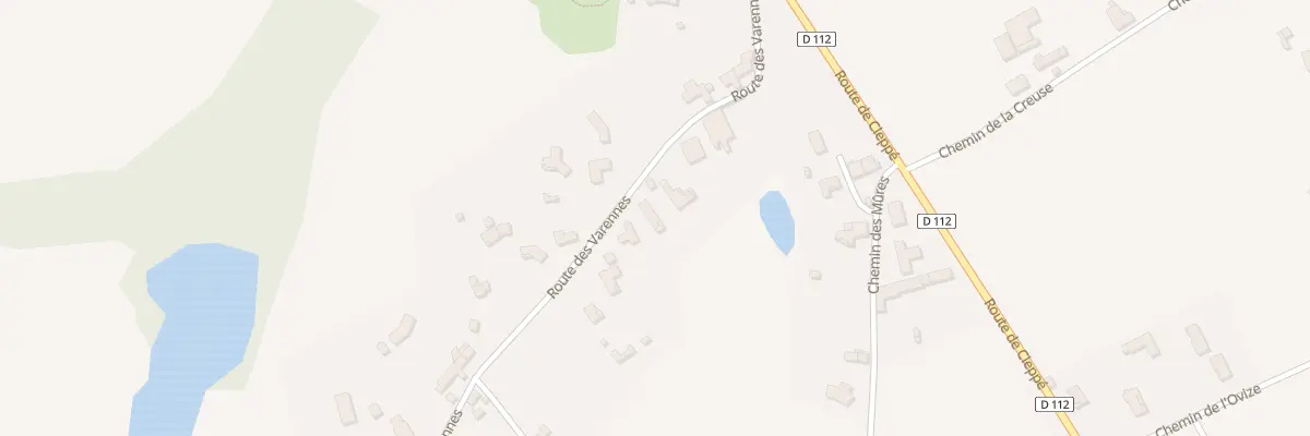 Plan du 231 Rte des Varennes à Mizérieux
