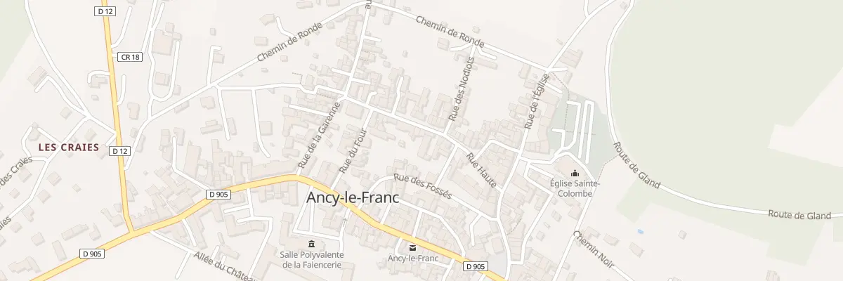 Plan du 17 Rue Haute à Ancy-le-Franc