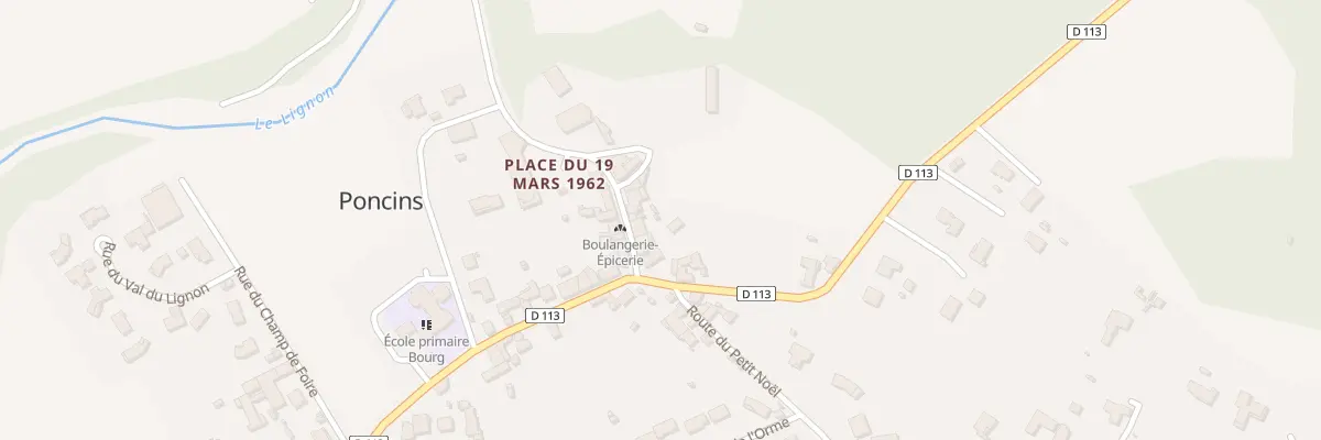 Plan du 32 Rue du Lignon à Poncins
