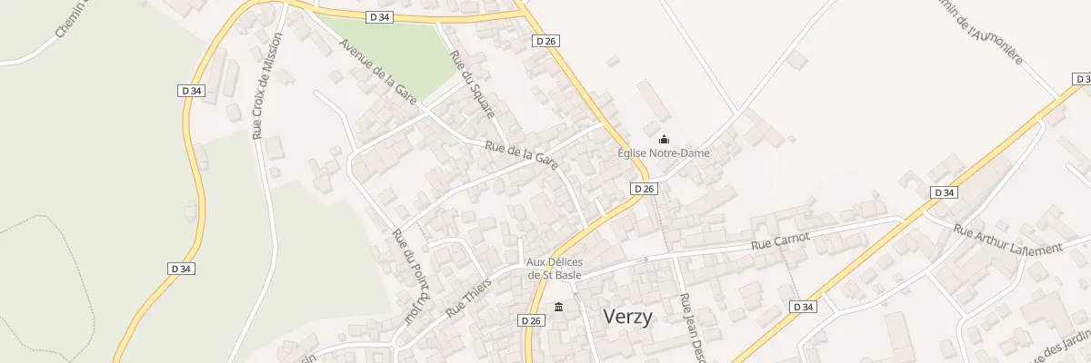 Plan du 5 Rue de la Gare à Verzy