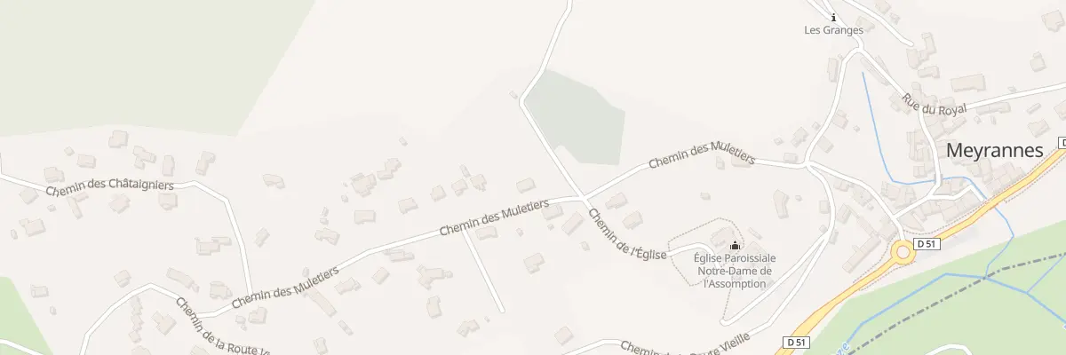 Plan du 386 Che des Muletiers à Meyrannes