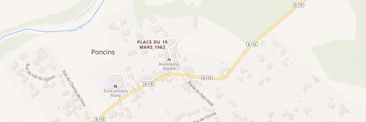 Plan du 20 Rue du Lignon à Poncins