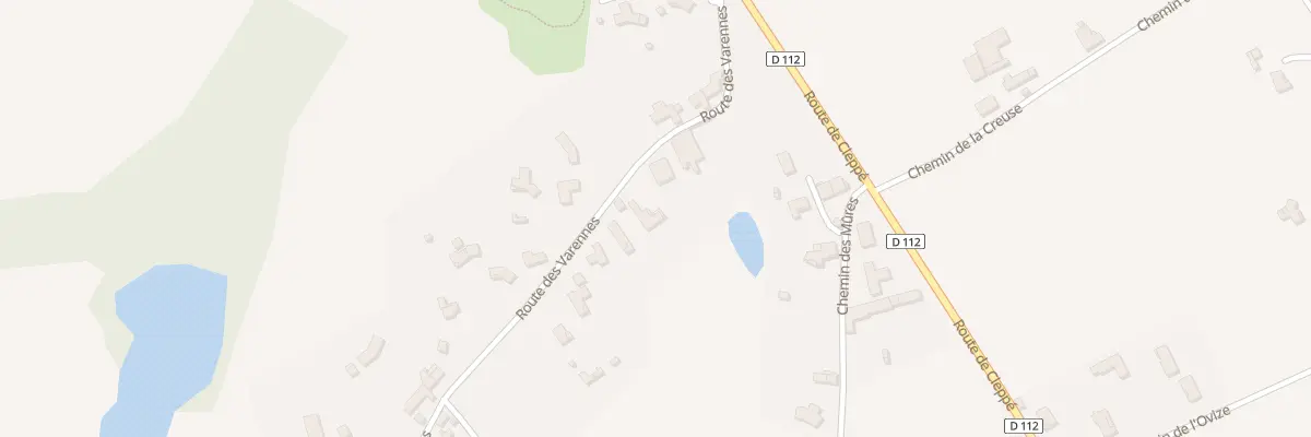 Plan du 205 Rte des Varennes à Mizérieux