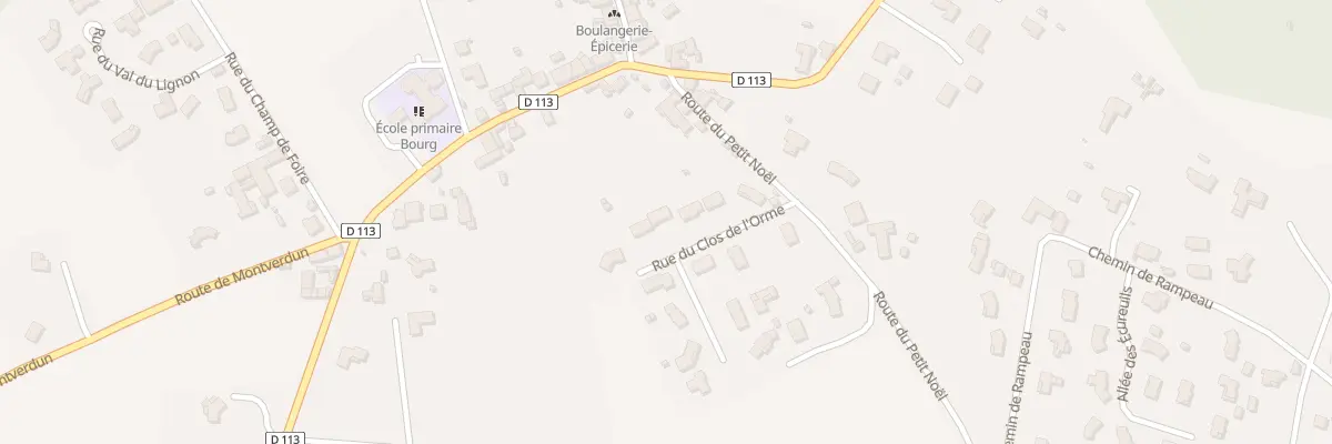 Plan du 4 Rue du Clos de l’Orme à Poncins