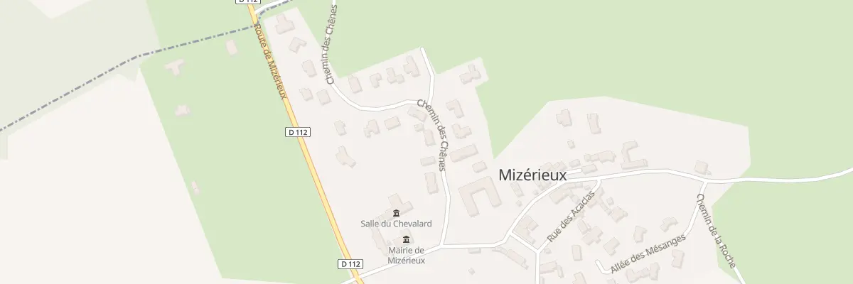 Plan du 137 Che des Chenes à Mizérieux