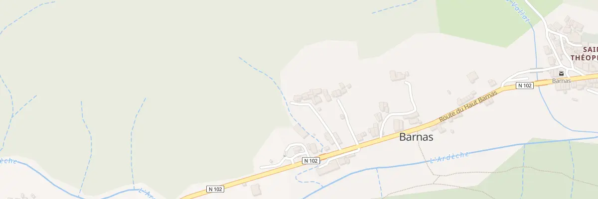 Plan du 110 Rte du Cayres à Barnas