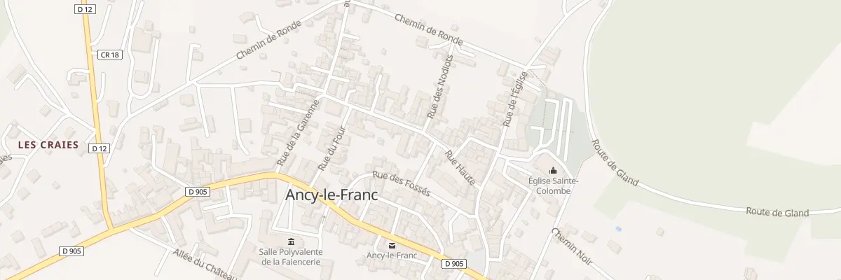 Plan du 11 Rue Haute à Ancy-le-Franc