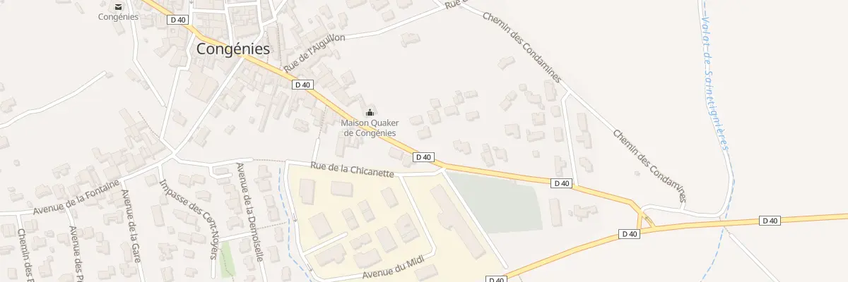 Plan du 13B Av des Quakers à Congénies