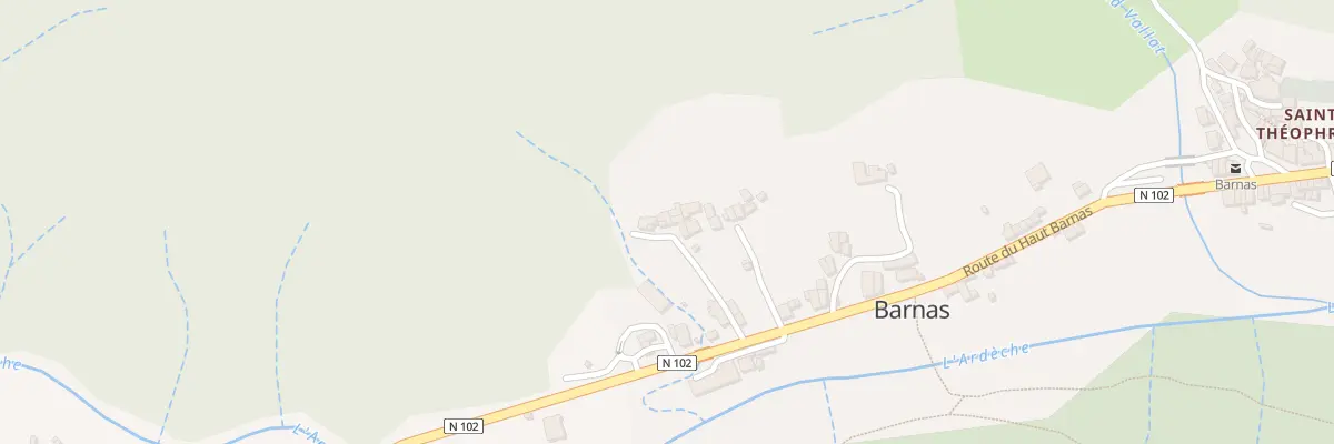Plan du 100 Rte du Cayres à Barnas