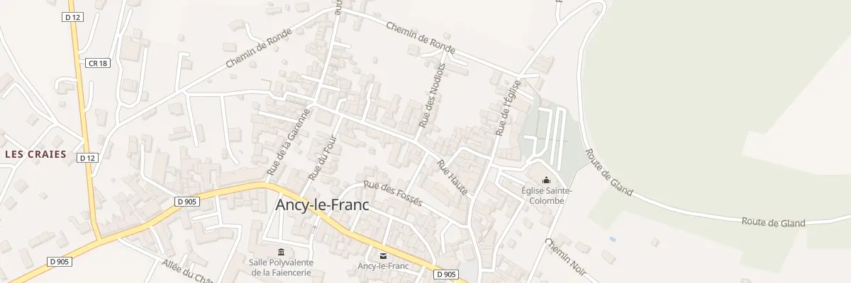 Plan du 10 Rue Haute à Ancy-le-Franc