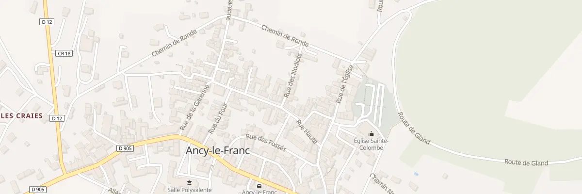 Plan du 6 Rue des Nodiots à Ancy-le-Franc