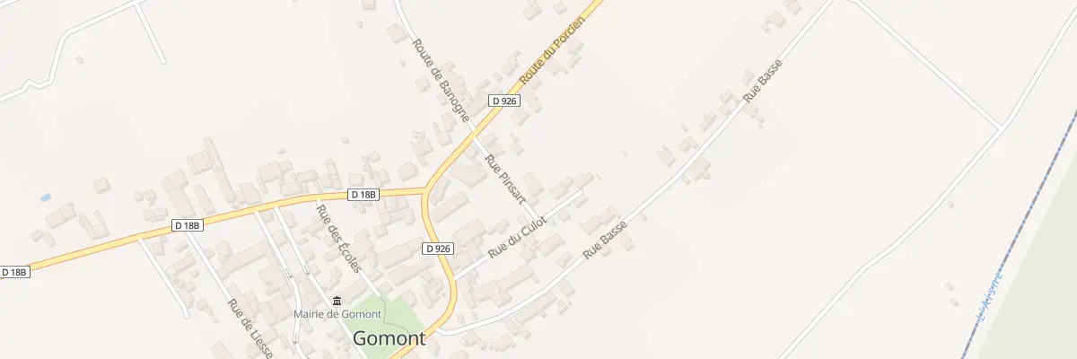 Plan du 3 Rue Pinsart à Gomont