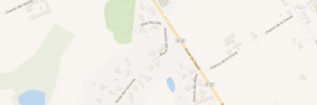 Plan du 122 Rte des Varennes à Mizérieux