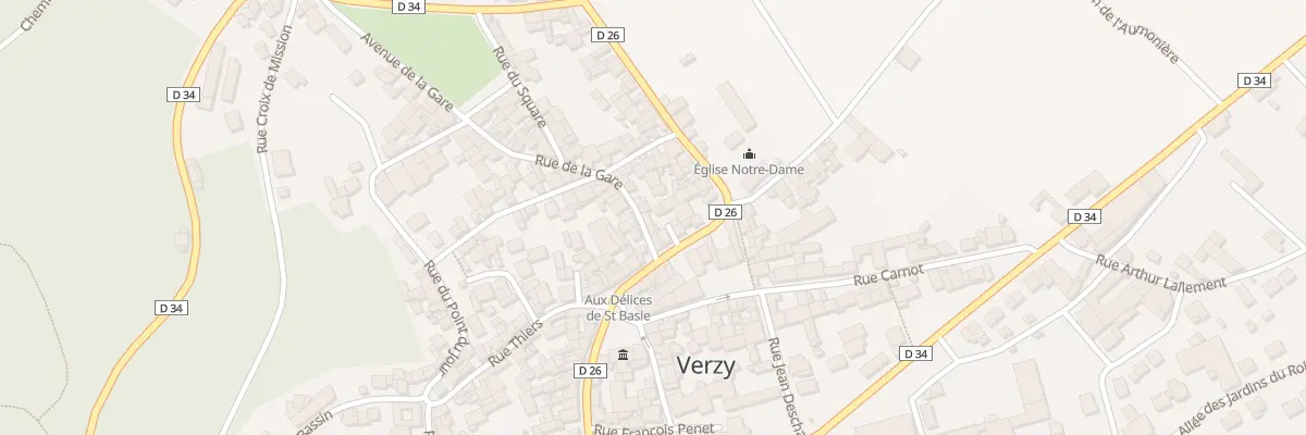 Plan du 4 Rue de la Gare à Verzy