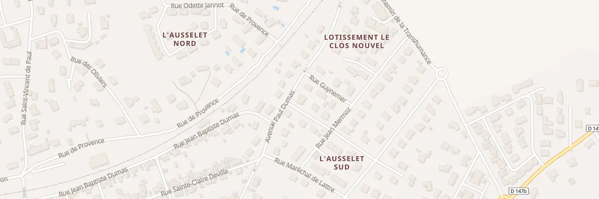 Plan du 1 Rue Mal Leclerc à Salindres
