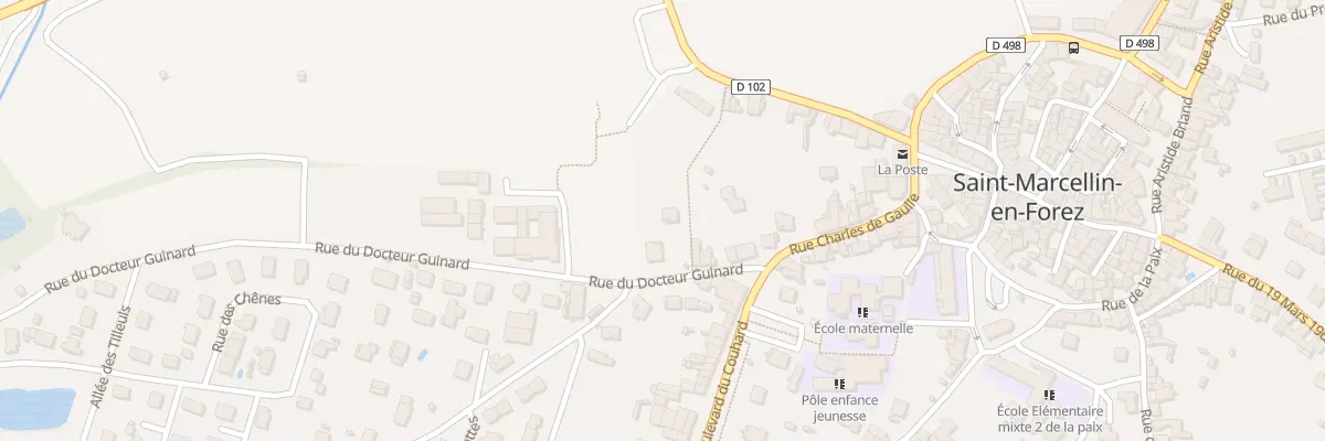 Plan du 14 Rue du Docteur Guinard à Saint-Marcellin-en-Forez