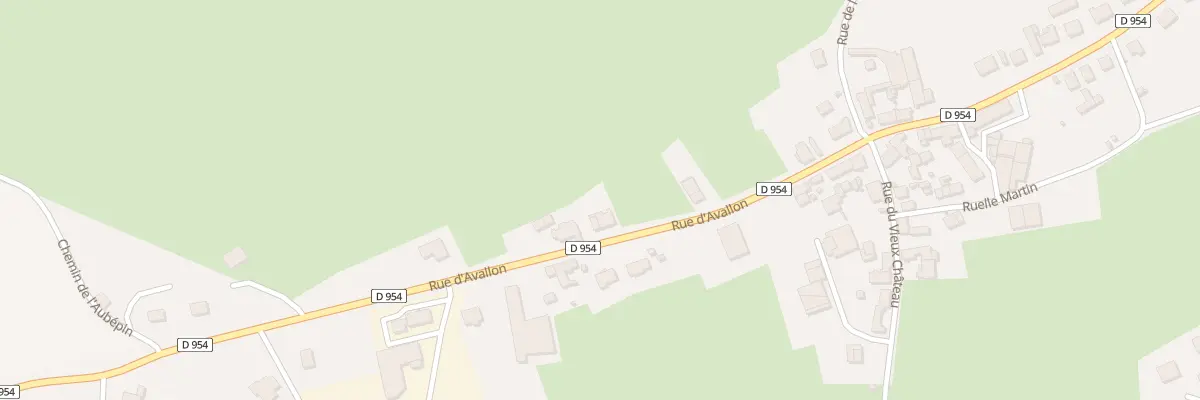 Plan du 12 Rue d’Avallon à Époisses