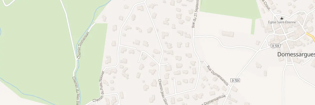 Plan du 191 Che Jean Giono à Domessargues