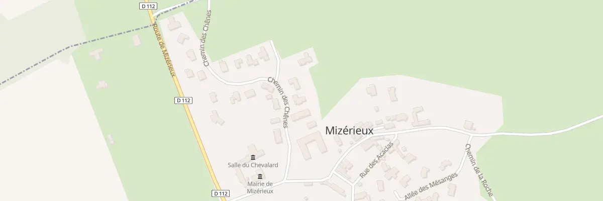 Plan du 132 Che des Chenes à Mizérieux