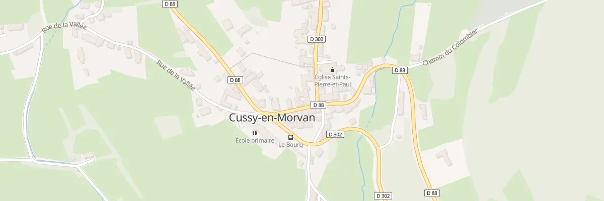 Plan du 11B Rue du Centre à Cussy-en-Morvan