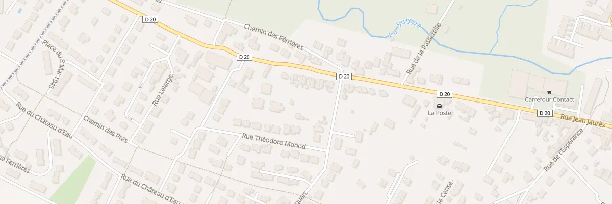 Plan du 123 Rue Jean Jaures à Bazancourt