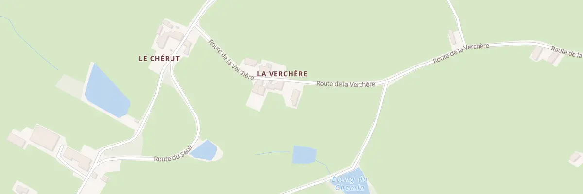 Plan du 190 Rte de la Verchère à Varenne-l’Arconce