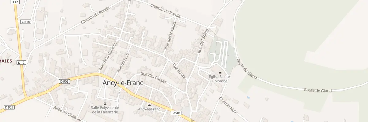 Plan du 7 Rue de la Croix Millon à Ancy-le-Franc