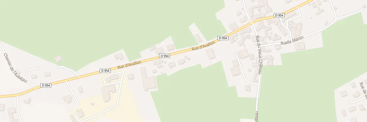 Plan du 15 Rue d’Avallon à Époisses