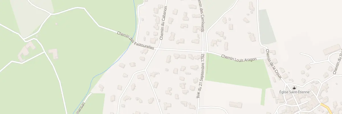 Plan du 287 Che Louis Aragon à Domessargues