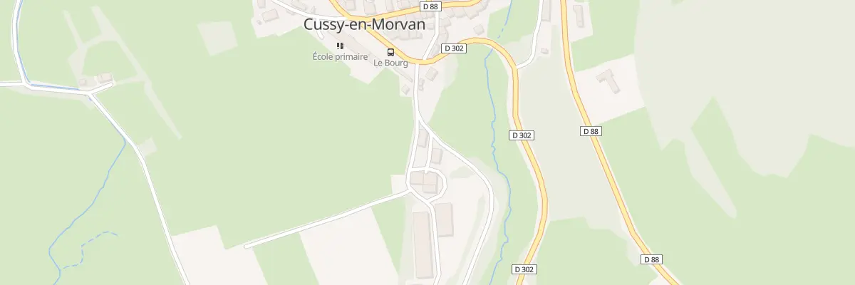 Plan du 1 Les Chateaux à Cussy-en-Morvan