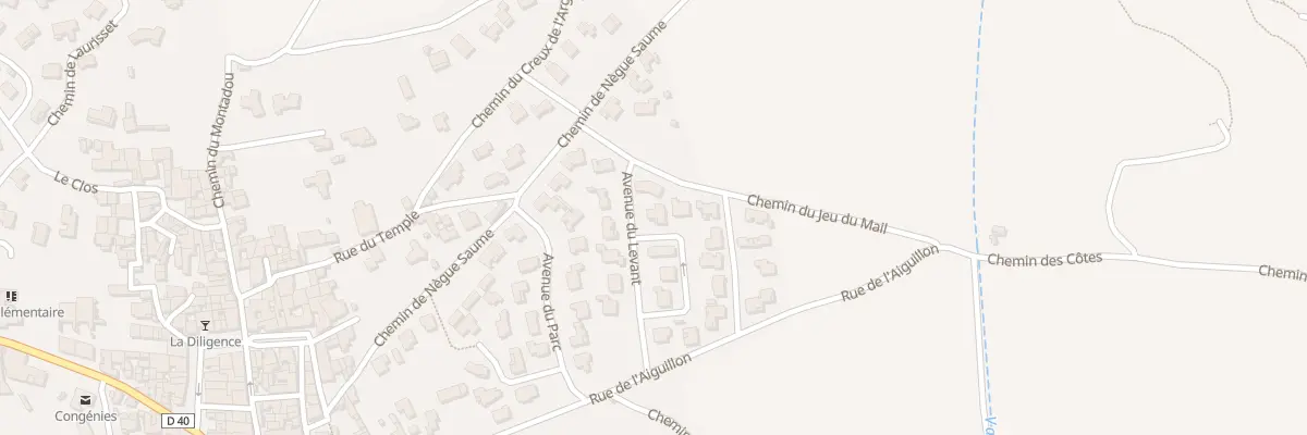 Plan du 8 Av du Levant à Congénies