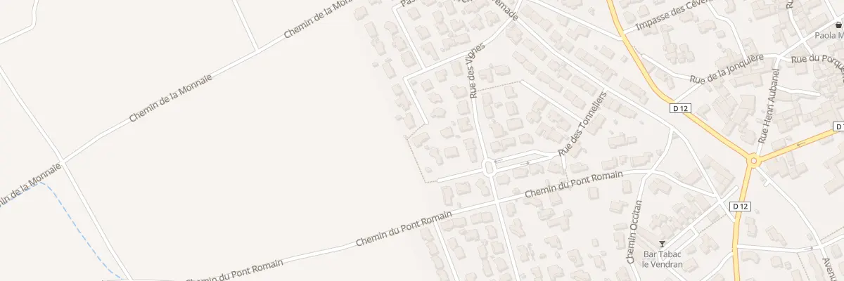 Plan du 12 Pas du Chardonnay à Gallargues-le-Montueux