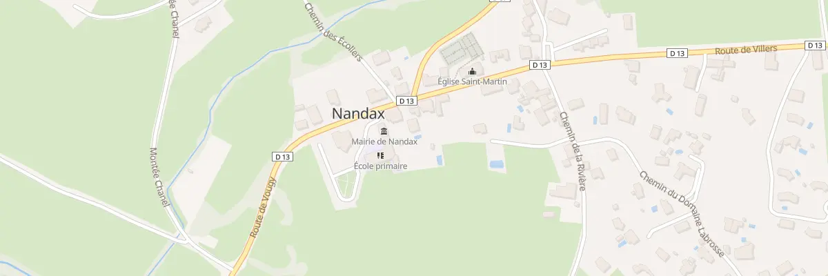 Plan du 15 Rte de Vougy à Nandax