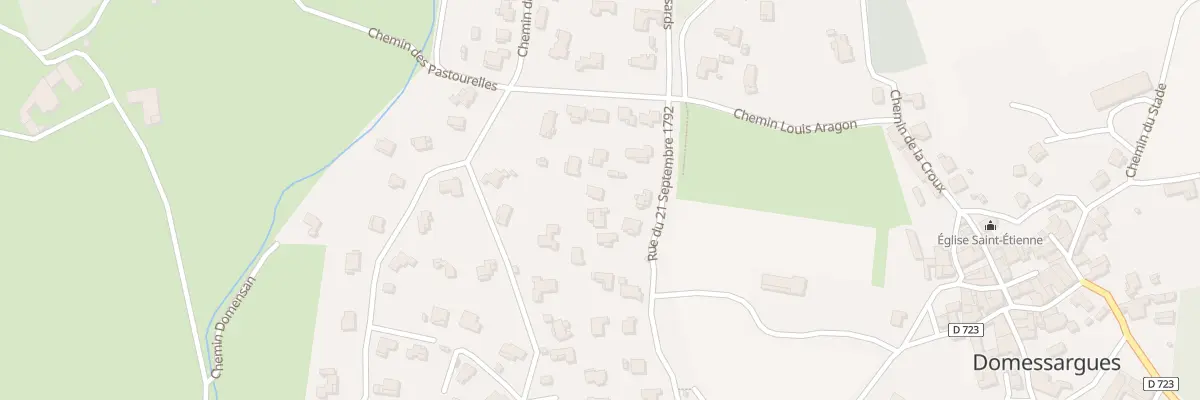Plan du 72 Rue du 21 Septembre 1792 à Domessargues