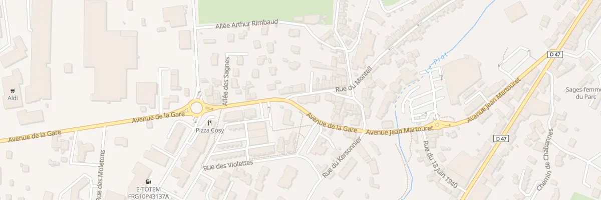 Plan du 23 Av de la Gare à Monistrol-sur-Loire
