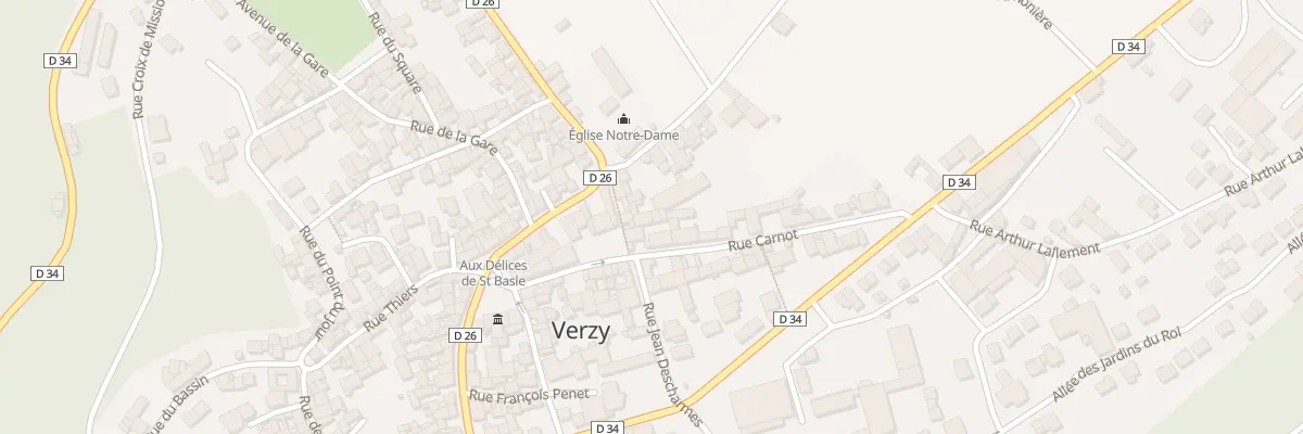 Plan du 6 Rue de Beaumont à Verzy