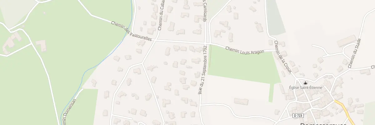 Plan du 68 Rue du 21 Septembre 1792 à Domessargues