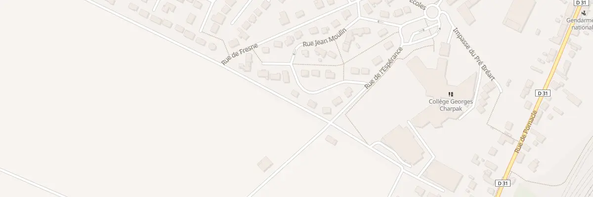 Plan du 16 Rue Jean Moulin à Bazancourt