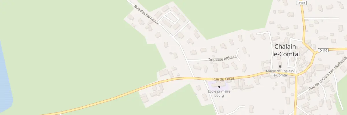 Plan du 85 Rue des Rameaux à Chalain-le-Comtal